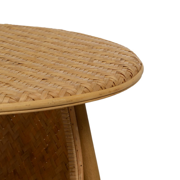 Mesa Centro Natural Bambú Salón 61 X 61 X 46 cm