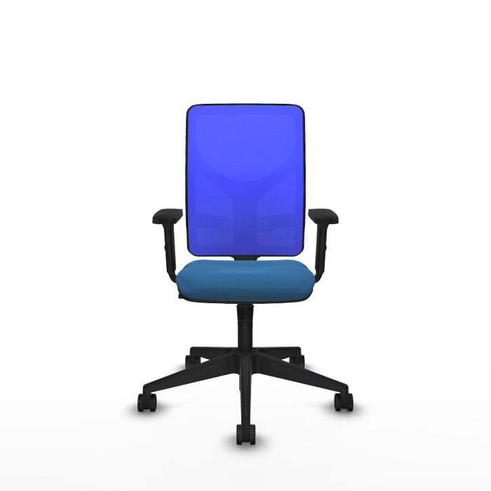 PIQUERAS Y CRESPO Silla de oficina Motilla con mecanismo Sincro en Azul