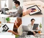 Logitech 920-010214 Combo Touch Teclado con Trackpad para iPad Pro 12.9" (5ª y 6ª Gen) - Cubierta Retroiluminada, Gris Oxford, QWERTY Inglés UK, Smart Connector