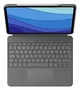 Logitech 920-010214 Combo Touch Teclado con Trackpad para iPad Pro 12.9" (5ª y 6ª Gen) - Cubierta Retroiluminada, Gris Oxford, QWERTY Inglés UK, Smart Connector