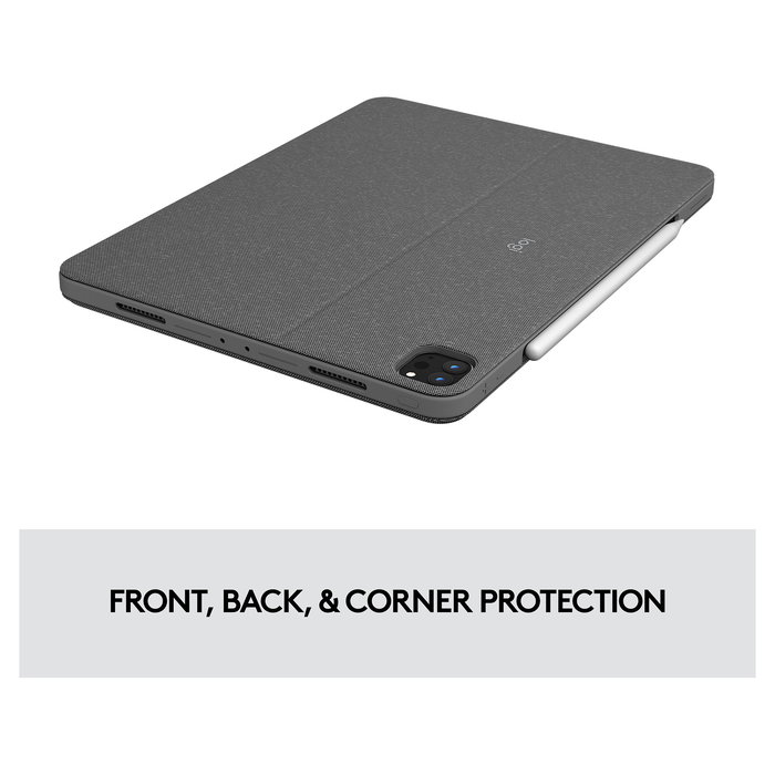 Logitech 920-010214 Teclado QWERTY con Trackpad para Apple iPad Pro 12.9" 5.ª Gen, Retroiluminado, Cubierta, Gris Oxford Logitech 920-010214 Teclado QWERTY con Trackpad para Apple iPad Pro 12.9" 5.ª Gen, Retroiluminado, Cubierta, Gris Oxford