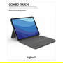Logitech 920-010214 Teclado QWERTY con Trackpad para Apple iPad Pro 12.9" 5.ª Gen, Retroiluminado, Cubierta, Gris Oxford