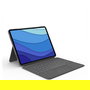 Logitech 920-010214 Teclado QWERTY con Trackpad para Apple iPad Pro 12.9" 5.ª Gen, Retroiluminado, Cubierta, Gris Oxford