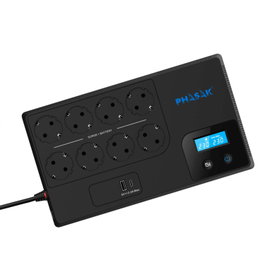 Phasak Smart HOME PH 9479 1050 VA/600W con 8 salidas Schuko y carga USB