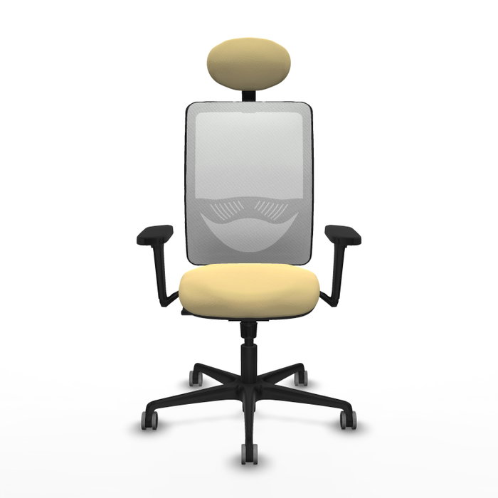 PIQUERAS Y CRESPO Silla de oficina Zulema con Mecanismo Sincro, Crema y Blanco PIQUERAS Y CRESPO Silla de oficina Zulema con Mecanismo Sincro, Crema y Blanco