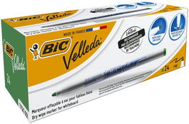 Marcador Pizarra Bic Velleda 1721 Conico Verde (Set de 24)