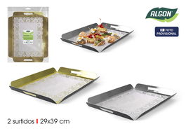 Algon Bandeja Plegable de Cartón 37.1 cm x 46.7 cm (36 Unidades)