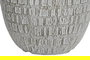 DKD Home Decor Set 3 Macetas Terraza Jardin Gris Magnesia Fibra Vidrio 55x55.5x55 cm