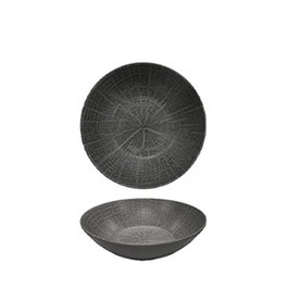 Summa Bol Coupe Forest Gris, Bol de Gres para Vajilla, Diámetro 17 cm, Altura 5 cm, Capacidad 40 cl (Set de 6)