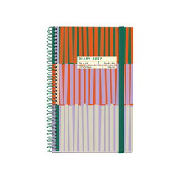 MIQUELRIUS Agenda Anual 2027 Mikado con Espiral y Goma Activa 117x182 mm