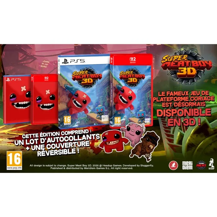 Microids Super Meat Boy 3D – Juego para Nintendo Switch 2