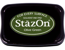 Tsukineko Almohadilla de Tinta STAZON Verde Oliva
