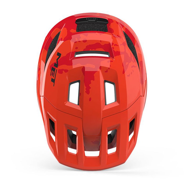 Met Shelter Casco MTB Trail y Cross-Country Ligero Ventilado Visor Integrado Talla 52-56