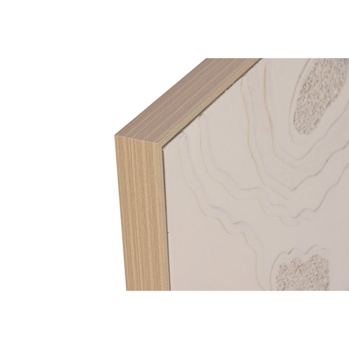 DKD Home Decor Set de 2 Cuadros Modernos en Lienzo y PS Beige 62x4,5x92 cm