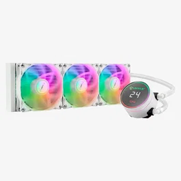 Unykach Aquastorm White 360 Refrigeración Líquida con 3 Ventiladores 1800 RPM y Bomba 2500 RPM con Display