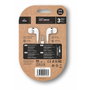 Tech One Tech Eartech Auriculares Intraurales con Micrófono Cable Blanco 3.5 mm Compatibles con Apple Android Windows