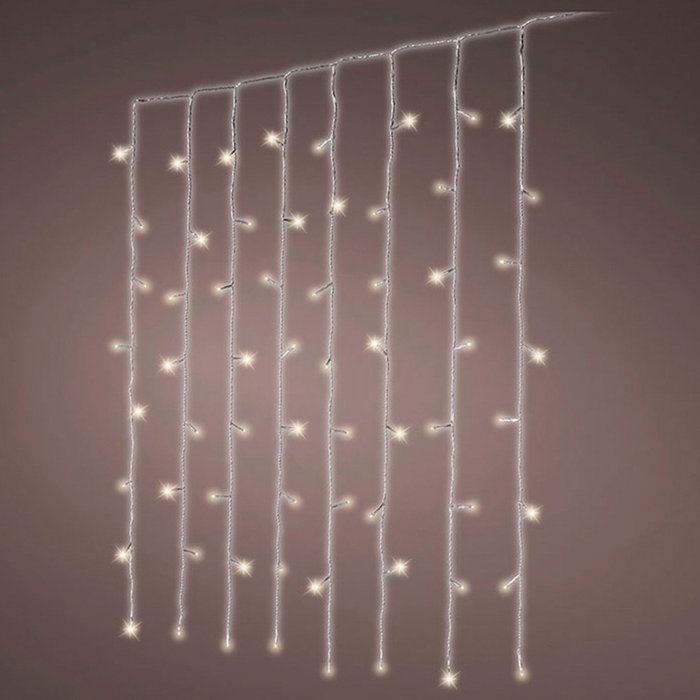 Lumineo Cortina de luces LED multifunción 2 x 2 m, blanco frío Lumineo Cortina de luces LED multifunción 2 x 2 m, blanco frío