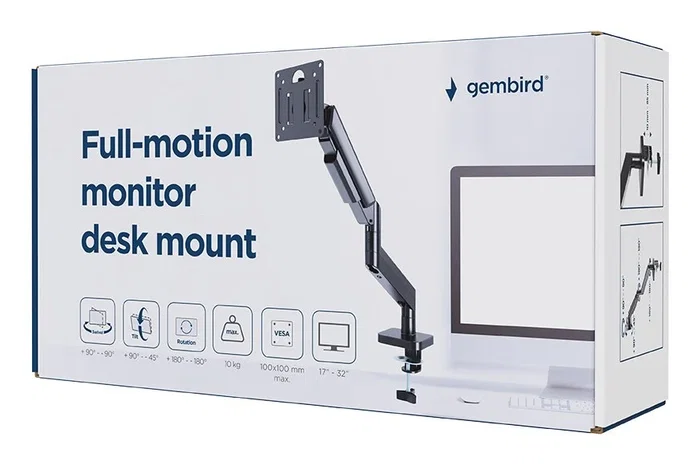 Gembird MA-DA1-04 Soporte de Escritorio para Monitor de 17 a 32 Pulgadas