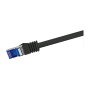 LogiLink Cable de parcheo Cat.6A S/FTP Ultraflex GHMT, 5.0m, negro