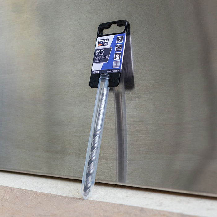 Koma Tools Broca cilíndrica corta HSSE DIN-338N Inox Ø6,50 mm para Aceros Inoxidables y Titanio