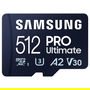 Samsung 512GB PRO Ultimate microSDXC UHS-I Tarjeta de Memoria con Adaptador