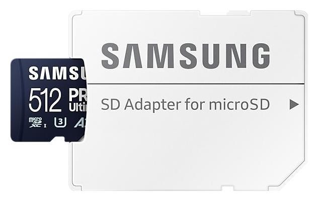 Samsung PRO Ultimate microSDXC 512 GB con adaptador