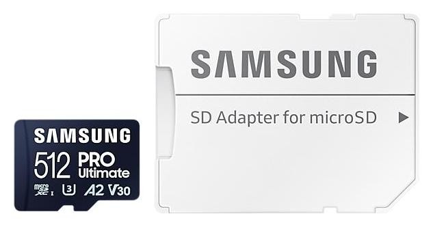 Samsung PRO Ultimate microSDXC 512 GB con adaptador