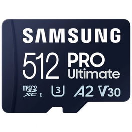 Samsung 512GB PRO Ultimate microSDXC UHS-I Tarjeta de Memoria con Adaptador