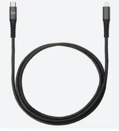 Mobilis Cable Lightning a USB C 1 m Negro