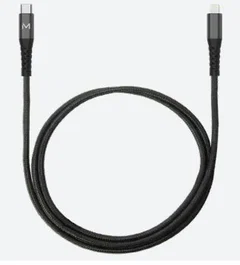 Mobilis 001343 Cable USB-C a Lightning 1 m Negro - No Certificado MFI para iPhone, iPad - Conector Macho Derecho