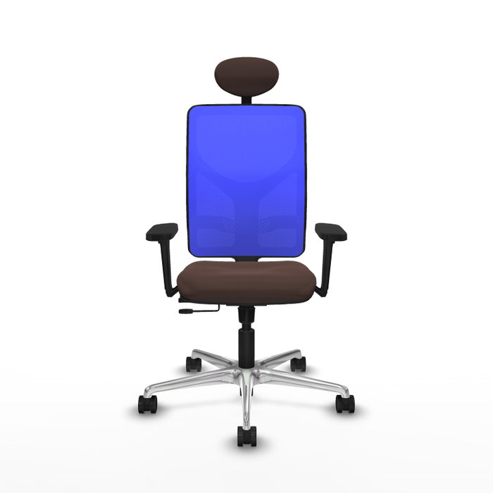 PIQUERAS Y CRESPO Silla de oficina Motilla Marrón y Azul