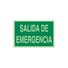 DUVER Señal de Salida de Emergencia Luminiscente 320x160 mm