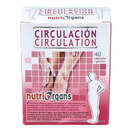 Nutriorgans Circulación 40 Comprimidos - Suplemento con Rusco y Vitamina C para la Salud Vascular