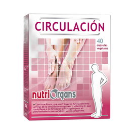 Nutriorgans Circulación 40 Comprimidos - Suplemento con Rusco y Vitamina C para la Salud Vascular