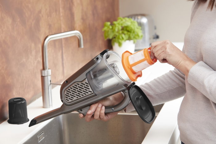 Black + Decker BHHV520JF Dustbuster 18V Titanio plateado negro