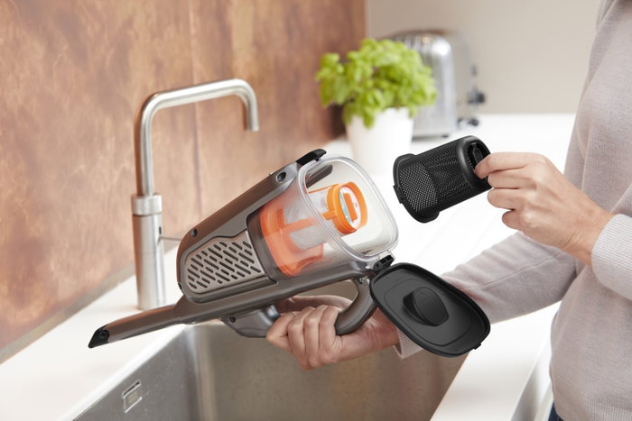 Black + Decker BHHV520JF Dustbuster 18V Titanio plateado negro