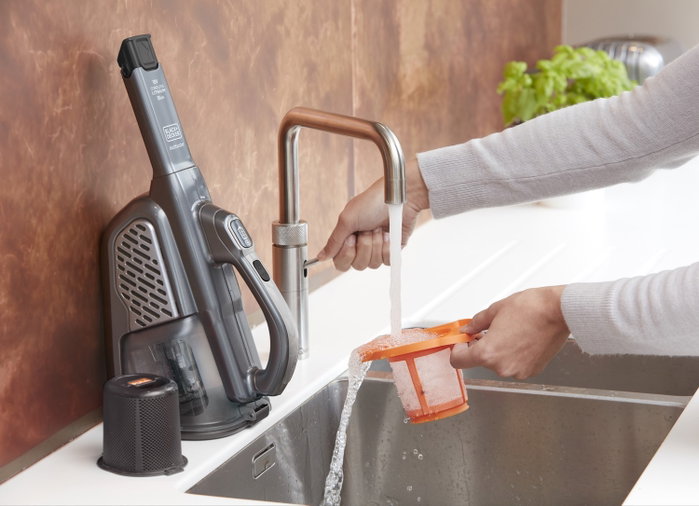 Black + Decker BHHV520JF Dustbuster 18V Titanio plateado negro