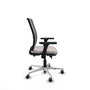 PIQUERAS Y CRESPO Silla de oficina Haches con mecanismo Sincro/Traslack, Blanco y Gris