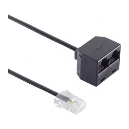 No-Name Cable de extensión RJ11 a RJ11 de 6 m Negro