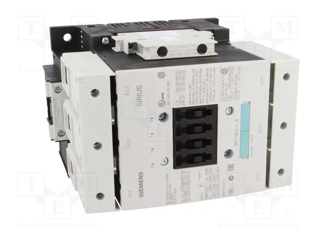 SIEMENS 3RT1054-1AF36 Contactor de 3 polos S6 110V AC