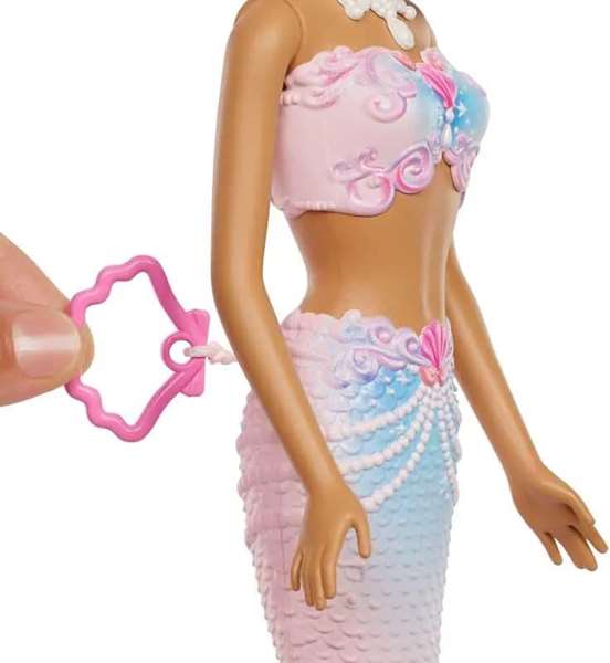 Mattel Muñeca Barbie Sirena Fantasía Pompas De Jabón 32x25x6 cm
