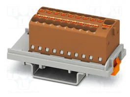 PHOENIX CONTACT PTFIX 4/18X1,5-NS35 BN Conector de carril push-in marrón