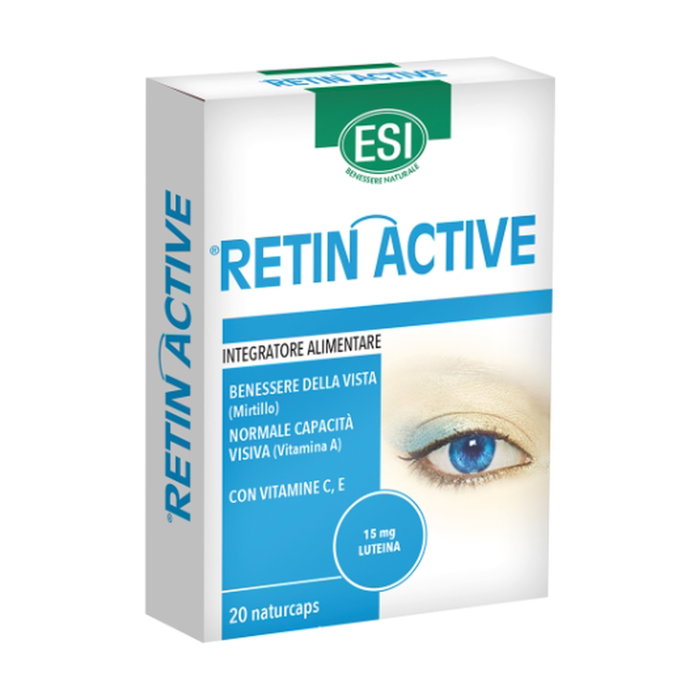 Esi RETIN ACTIVE 20 cápsulas Suplemento para la vista y capacidad visual Esi RETIN ACTIVE 20 cápsulas Suplemento para la vista y capacidad visual