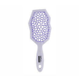 Bifull Glacier Cepillo de Cabello con Ventilación y Doble Curva Lila