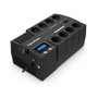 CyberPower BR1000ELCD Serie BRICs LCD 1000VA 600W Negro