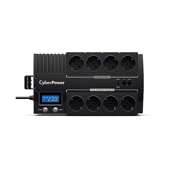 CyberPower BR1000ELCD Serie BRICs LCD 1000VA 600W Negro CyberPower BR1000ELCD Serie BRICs LCD 1000VA 600W Negro