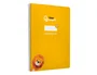 Liderpapel Cuaderno espiral A4 Pautaguía tapa blanda 80 hojas 75gr cuadro pautado 2,5mm color amarillo