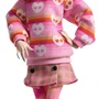 Monster High Muñeca Enid Sinclair con traje rosa y accesorios HXJ05