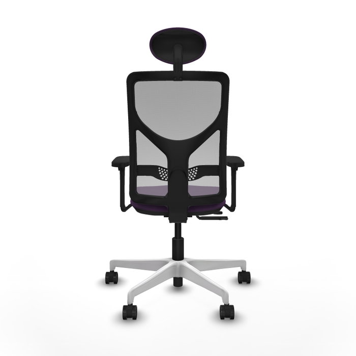 PIQUERAS Y CRESPO Silla de oficina Motilla con mecanismo Sincro/Traslack, Morado y Gris