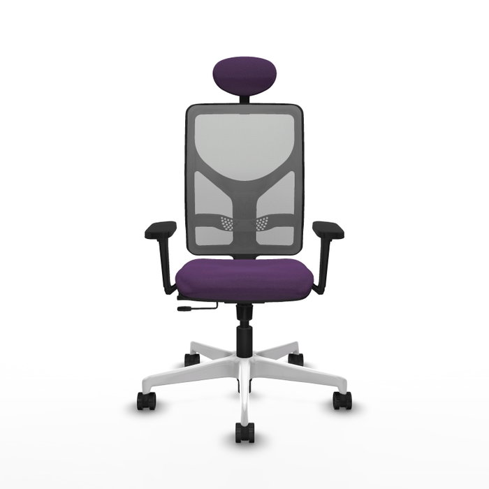 PIQUERAS Y CRESPO Silla de oficina Motilla con mecanismo Sincro/Traslack, Morado y Gris